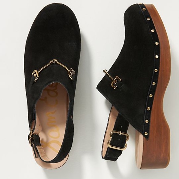 Sam Edelman Hilda Lux Suede Clogs - Picture 2 of 12